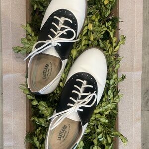 Eastland Two-Tone Black and White Oxfords